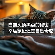 白猫头顶黑点的秘密：幸运象征还是自然奇迹？(图2)