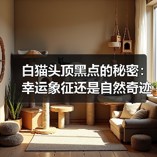 白猫头顶黑点的秘密：幸运象征还是自然奇迹？(图4)