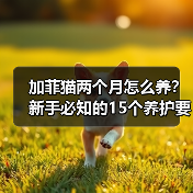 加菲猫两个月怎么养?新手必知的15个养护要点(图1) 加菲猫两个月怎么养?新手必知的15个养护要点(图1)
