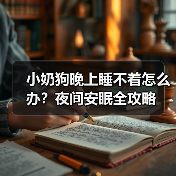 小奶狗晚上睡不着怎么办?夜间安眠全攻略(图3) 小奶狗晚上睡不着怎么办?夜间安眠全攻略(图3)