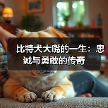 比特犬大嘴的一生：忠诚与勇敢的传奇(图2)
