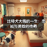 比特犬大嘴的一生：忠诚与勇敢的传奇(图4)