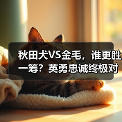 秋田犬VS金毛，谁更胜一筹？英勇忠诚终极对决(图4)