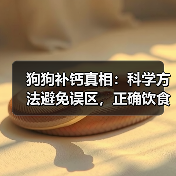 狗狗补钙真相：科学方法避免误区，正确饮食才是关键