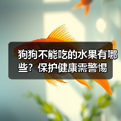 狗狗不能吃的水果有哪些？保护健康需警惕