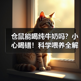 仓鼠能喝纯牛奶吗?小心喝错!科学喂养全解析(图2) 仓鼠能喝纯牛奶吗?小心喝错!科学喂养全解析(图2)