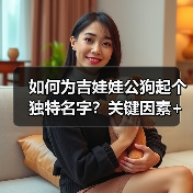 如何为吉娃娃公狗起个独特名字？关键因素+好名字推荐