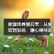 谢霆锋养猫日常：从猫奴到猫爸，暖心陪伴故事(图4)