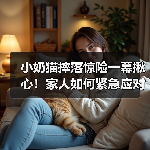 小奶猫摔落惊险一幕揪心！家人如何紧急应对？(图2)