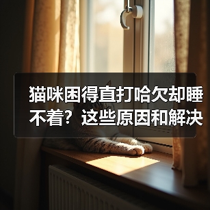 猫咪困得直打哈欠却睡不着？这些原因和解决方法值得了解(图2)