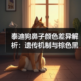 泰迪狗鼻子颜色差异解析：遗传机制与棕色黑色对比(图2)