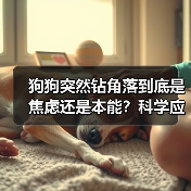 狗狗突然钻角落到底是焦虑还是本能？科学应对方法揭秘