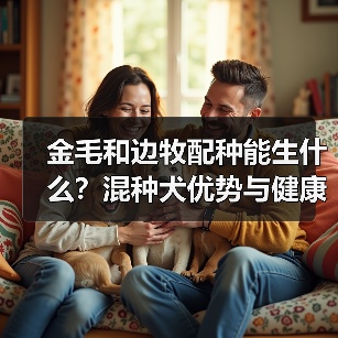 金毛和边牧配种能生什么？混种犬优势与健康隐患全解析