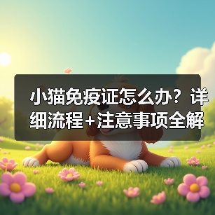 小猫免疫证怎么办？详细流程+注意事项全解析(图2)