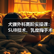 犬猫外科高阶实操课:SUB技术、乳糜胸手术如何掌握?(图3) 犬猫外科高阶实操课:SUB技术、乳糜胸手术如何掌握?(图3)