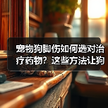 宠物狗脚伤如何选对治疗药物？这些方法让狗狗快速康复