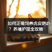 如何正确饲养虎皮鹦鹉？养殖护理全攻略