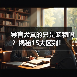 导盲犬真的只是宠物吗?揭秘15大区别!(图2) 导盲犬真的只是宠物吗?揭秘15大区别!(图2)