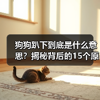 狗狗趴下到底是什么意思?揭秘背后的15个原因与心理(图3) 狗狗趴下到底是什么意思?揭秘背后的15个原因与心理(图3)