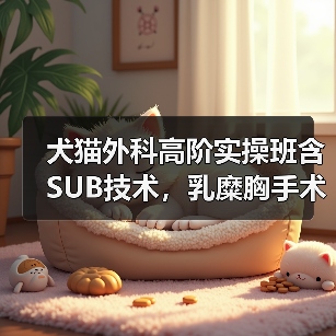 犬猫外科高阶实操班含SUB技术,乳糜胸手术怎么练?(图3) 犬猫外科高阶实操班含SUB技术,乳糜胸手术怎么练?(图3)