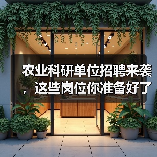 农业科研单位招聘来袭,这些岗位你准备好了吗?(图3) 农业科研单位招聘来袭,这些岗位你准备好了吗?(图3)