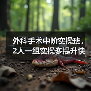外科手术中阶实操班,2人一组实操多提升快(图4) 外科手术中阶实操班,2人一组实操多提升快(图4)