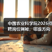 中国农业科学院2026招聘岗位揭秘,哪些方向值得关注?(图2) 中国农业科学院2026招聘岗位揭秘,哪些方向值得关注?(图2)