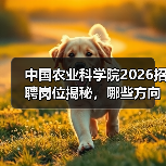 中国农业科学院2026招聘岗位揭秘,哪些方向值得关注?(图4) 中国农业科学院2026招聘岗位揭秘,哪些方向值得关注?(图4)