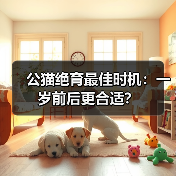公猫绝育最佳时机:一岁前后更合适?(图2) 公猫绝育最佳时机:一岁前后更合适?(图2)