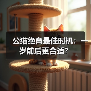 公猫绝育最佳时机：一岁前后更合适？