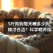 5斤狗狗每天喂多少狗粮才合适？科学喂养指南