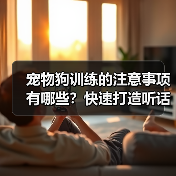 宠物狗训练的注意事项有哪些?快速打造听话好狗狗(图4) 宠物狗训练的注意事项有哪些?快速打造听话好狗狗(图4)