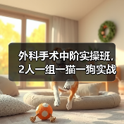 外科手术中阶实操班,2人一组一猫一狗实战训练!(图3) 外科手术中阶实操班,2人一组一猫一狗实战训练!(图3)