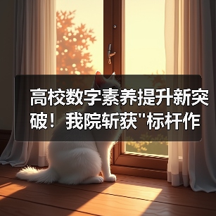 高校数字素养提升新突破！我院斩获