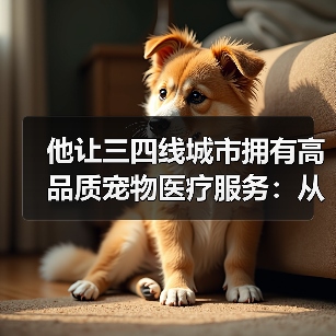 他让三四线城市拥有高品质宠物医疗服务：从医生到人大代表的初心与实践
