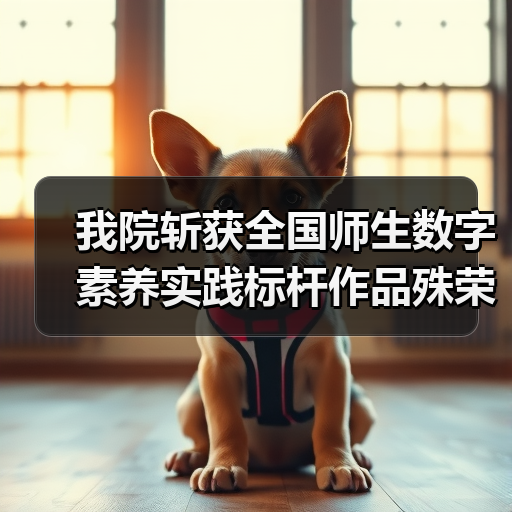 我院斩获全国师生数字素养实践标杆作品殊荣!(图3) 我院斩获全国师生数字素养实践标杆作品殊荣!(图3)
