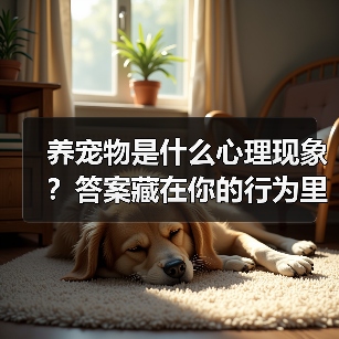 养宠物是什么心理现象？答案藏在你的行为里(图3)