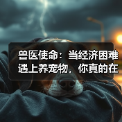兽医使命:当经济困难遇上养宠物,你真的在履行责任吗?(图2) 兽医使命:当经济困难遇上养宠物,你真的在履行责任吗?(图2)