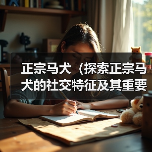 正宗马犬（探索正宗马犬的社交特征及其重要性）(图4)