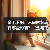金毛下狗，不同的频率有哪些影响？（金毛下狗频率与健康状况的关系）(图3)