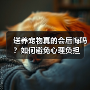 送养宠物真的会后悔吗?如何避免心理负担(图4) 送养宠物真的会后悔吗?如何避免心理负担(图4)