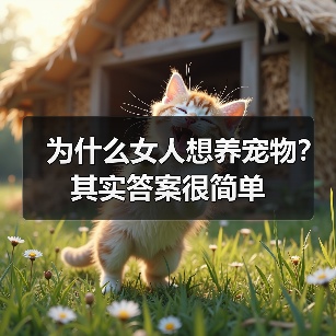 为什么女人想养宠物？其实答案很简单