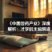 《中国兽药产业》深度解析:才学鹏主编解读行业趋势(图3) 《中国兽药产业》深度解析:才学鹏主编解读行业趋势(图3)