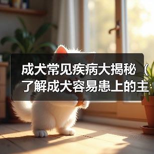 成犬常见疾病大揭秘（了解成犬容易患上的主要疾病，预防胜过治疗）(图4)
