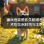 猫咪绝育后多久能喝水?术后饮水时间与注意事项全解析(图4) 猫咪绝育后多久能喝水?术后饮水时间与注意事项全解析(图4)
