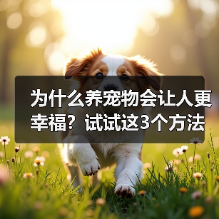 为什么养宠物会让人更幸福？试试这3个方法(图1)