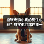 喜欢宠物小狗的男生心理？其实他们都在找一种陪伴(图3)