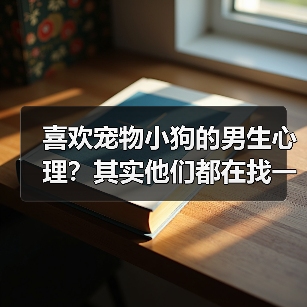 喜欢宠物小狗的男生心理？其实他们都在找一种陪伴(图4)