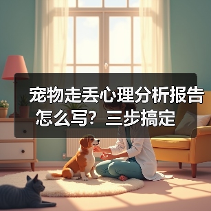 宠物走丢心理分析报告怎么写?三步搞定(图1) 宠物走丢心理分析报告怎么写?三步搞定(图1)