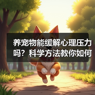 养宠物能缓解心理压力吗?科学方法教你如何通过宠物改善心理健康(图1) 养宠物能缓解心理压力吗?科学方法教你如何通过宠物改善心理健康(图1)